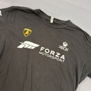 Forza Motorsport promo t-shirt is a black crewneck Xl